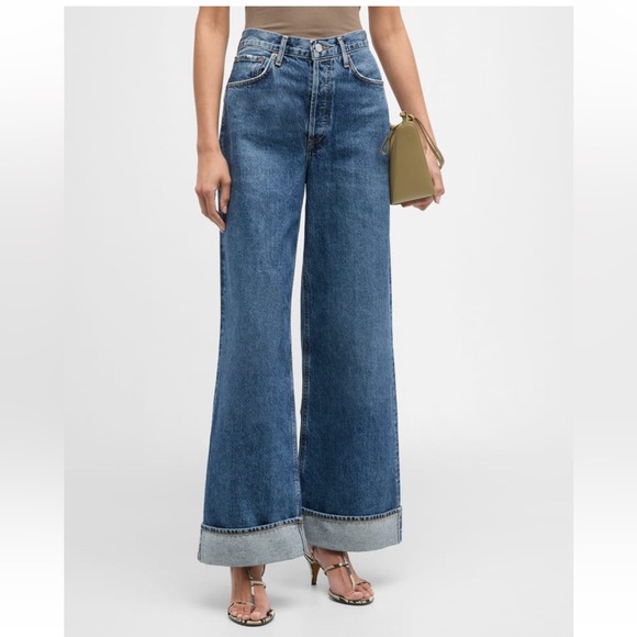 Agolde Denim - NWOT Agolde Dame Wide-Leg Cuffed Jeans
